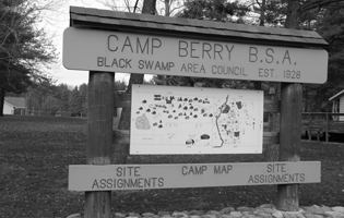 Camp Berry Sign
